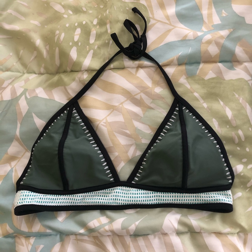 Olive Green Bikini Top